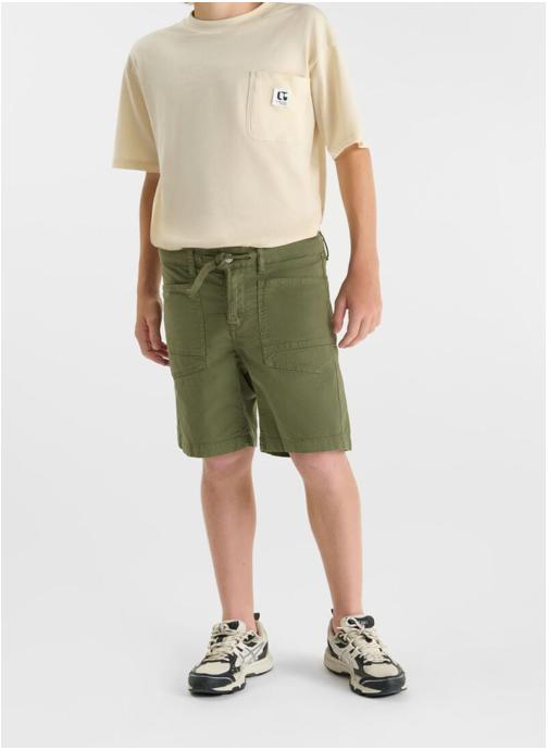 Le temps des cerises Bermudas Bermuda short HAXO WO Khaki garçon vert