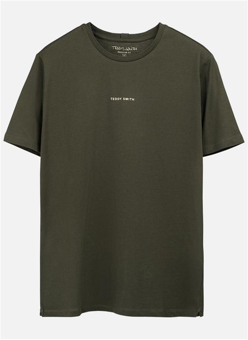 Teddy Smith Tee-shirts T-shirt coton droit - 11016817D homme vert