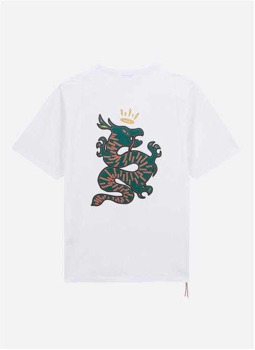 Serge Blanco Tee-shirts Dragon homme blanc