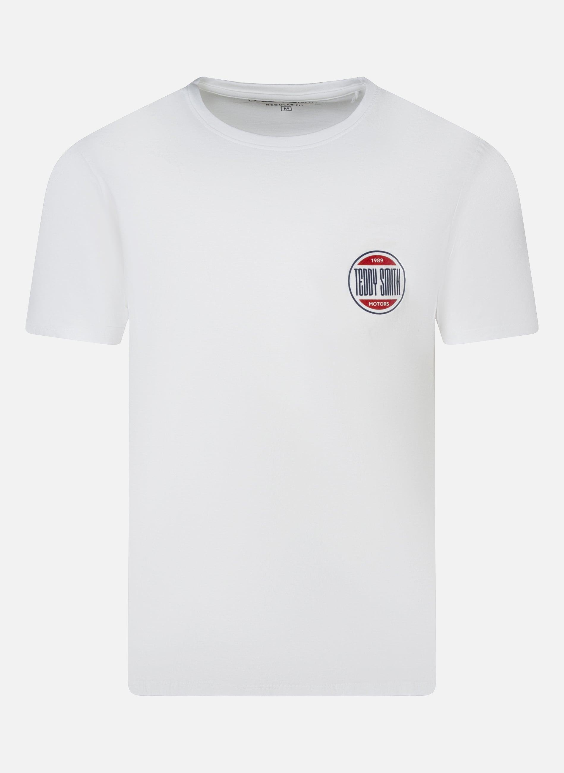Tee-shirts T-shirt coton droit - 11015554D homme blanc Teddy Smith Tee-shirts T-shirt coton droit - 11015554D homme blanc Blanc