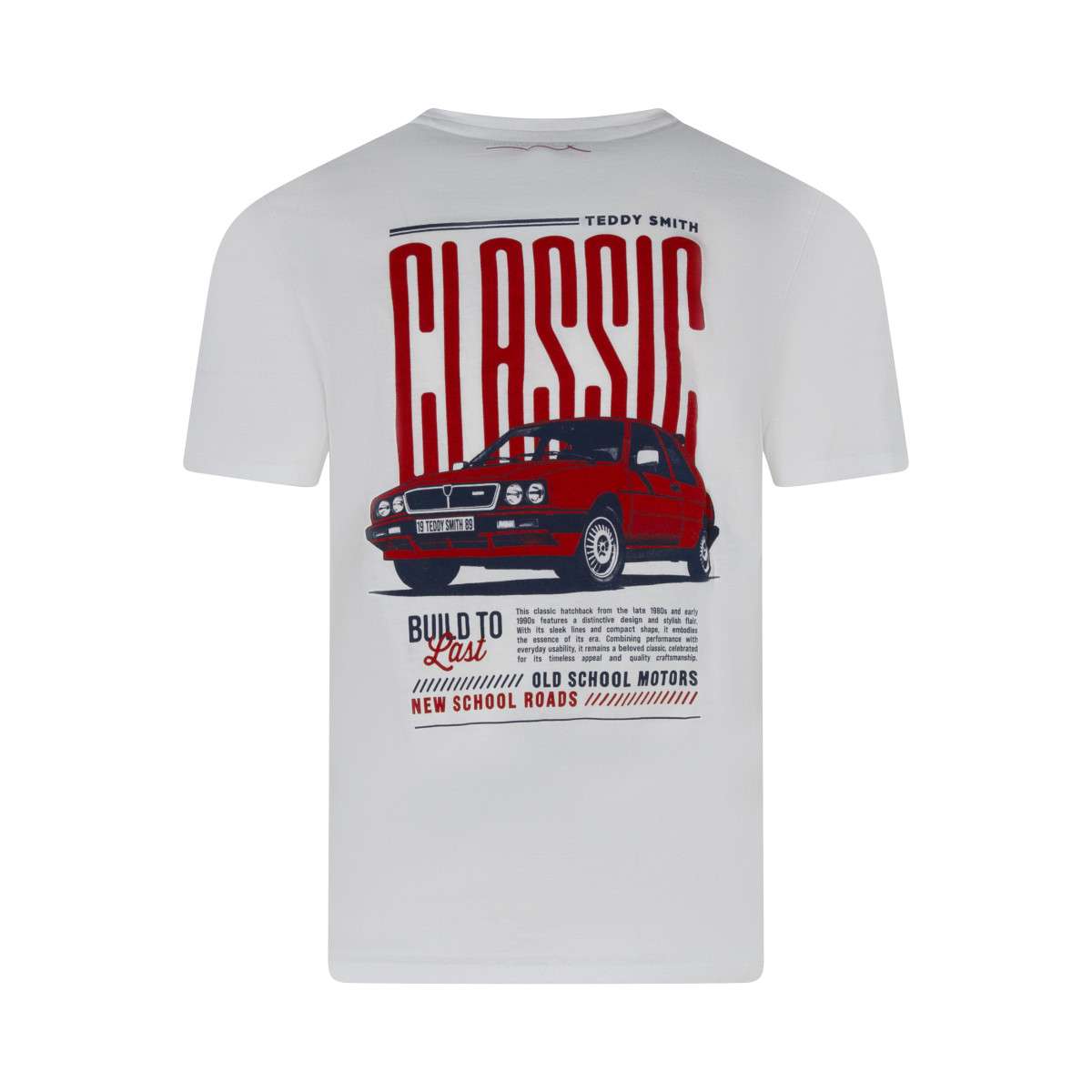 Tee-shirts T-shirt coton droit - 11015554D homme blanc Teddy Smith Tee-shirts T-shirt coton droit - 11015554D homme blanc Blanc