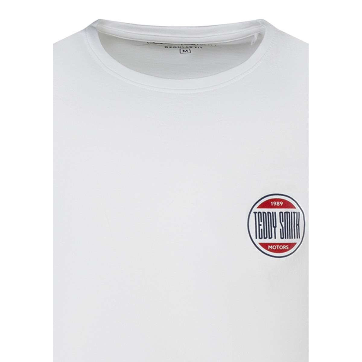 Tee-shirts T-shirt coton droit - 11015554D homme blanc Teddy Smith Tee-shirts T-shirt coton droit - 11015554D homme blanc Blanc
