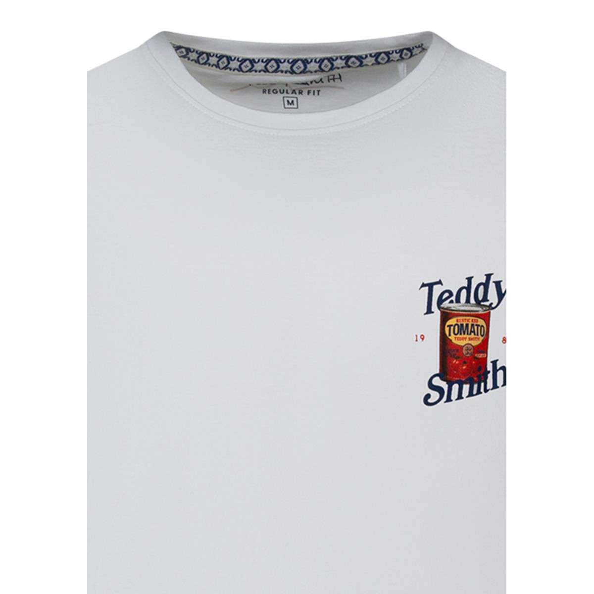 Tee-shirts T-shirt coton droit - 11018168D homme blanc Teddy Smith Tee-shirts T-shirt coton droit - 11018168D homme blanc Blanc