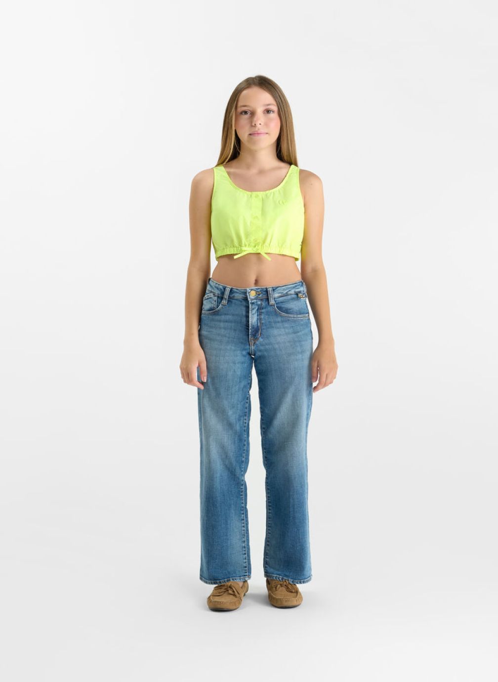 Jeans droits Jeans loose Blue fille bleu Le temps des cerises Jeans droits Jeans loose Blue fille bleu Bleu
