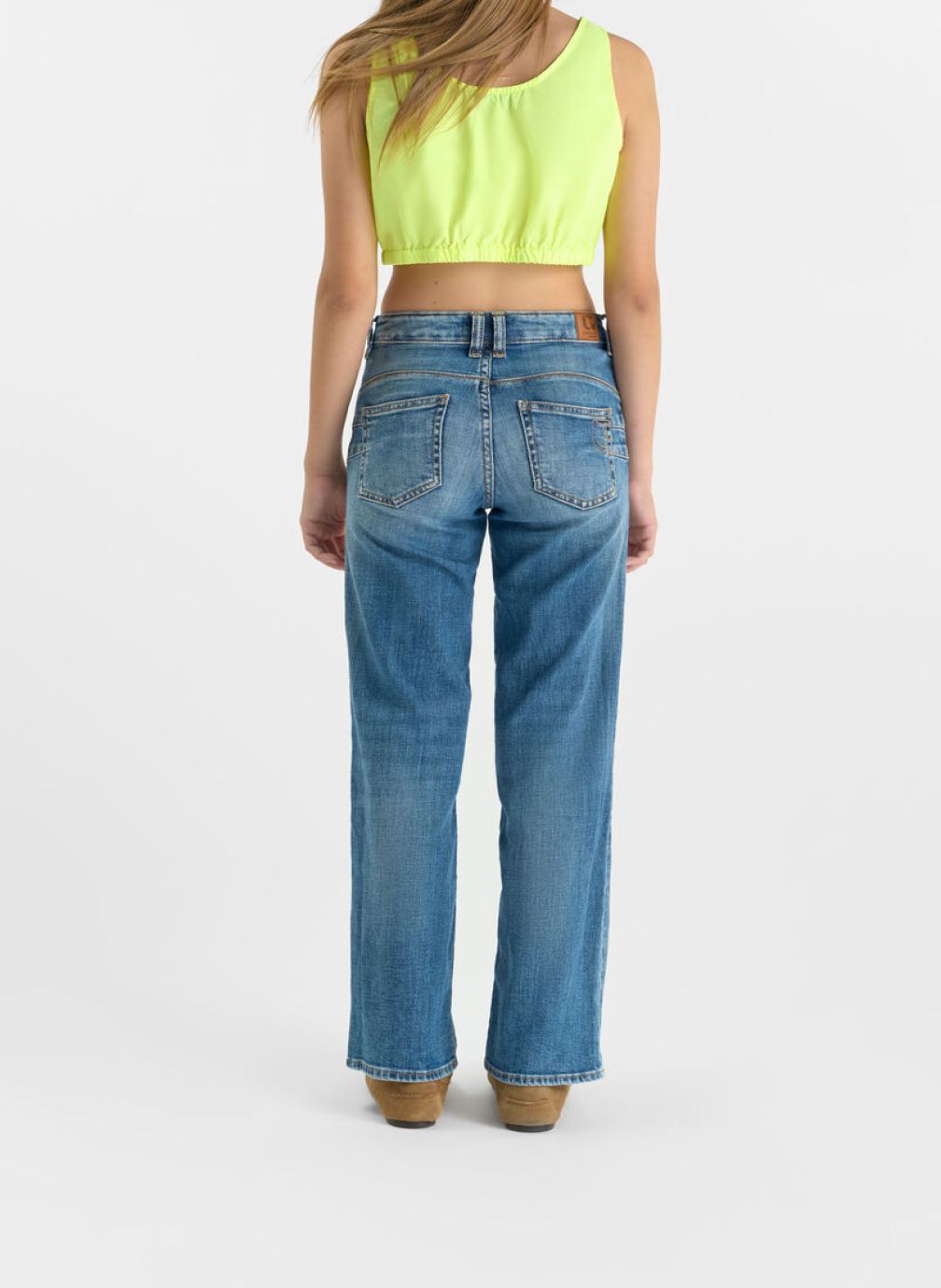 Jeans droits Jeans loose Blue fille bleu Le temps des cerises Jeans droits Jeans loose Blue fille bleu Bleu