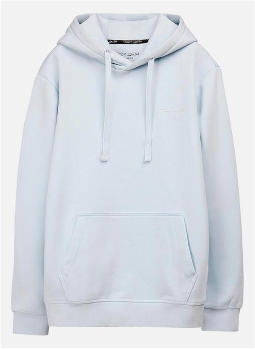Teddy Smith Sweats à capuche Sweat coton mélangé à capuche droit - 10816921D homme bleu
