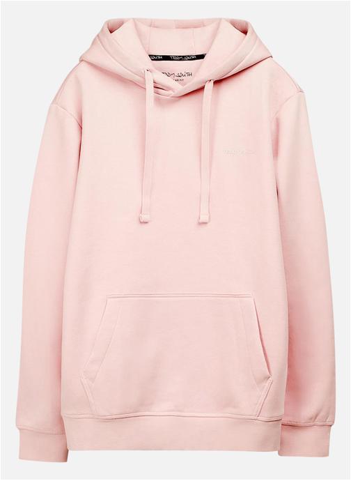 Teddy Smith Sweats à capuche Sweat coton mélangé à capuche droit - 10816921D homme rose