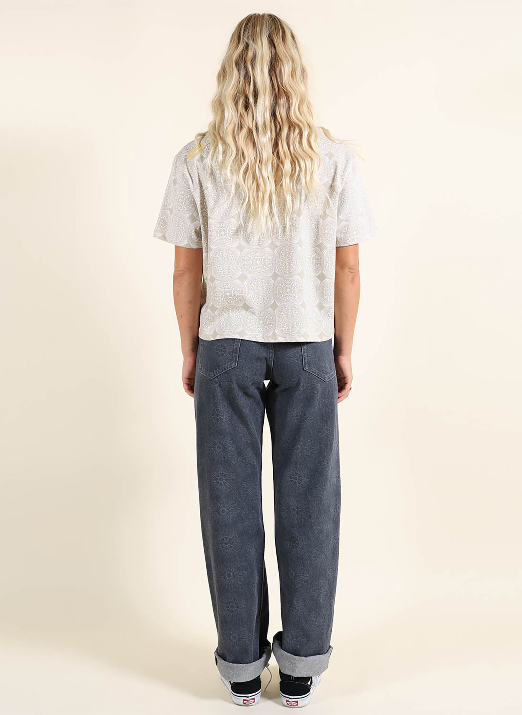 Pantalons droit MOTEL femme gris Oxbow Pantalons droit MOTEL femme gris Gris foncé