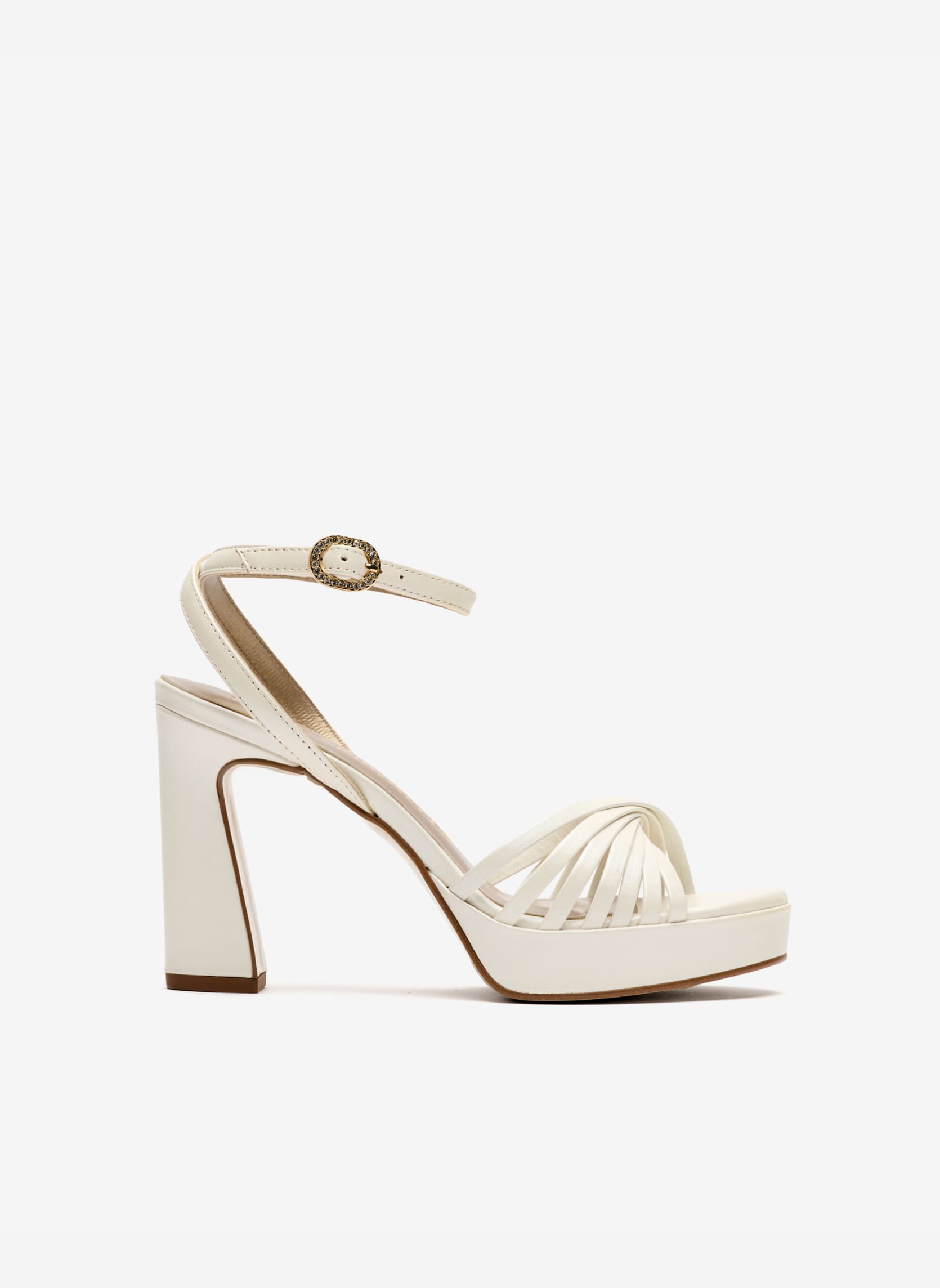 Sandales MAZARA SANDALES À TALONS EN CUIR BLANC femme blanc Pedro Miralles Sandales MAZARA SANDALES À TALONS EN CUIR BLANC femme blanc Blanc