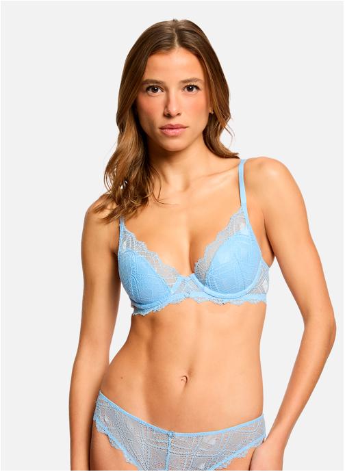Morgan Brassières Soutien-gorge coques moulées bleu Céleste femme bleu