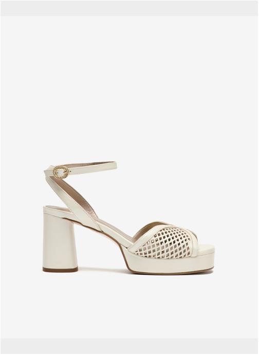 Pedro Miralles Sandales CERVETERI SANDALES BLANCHES EN CUIR À TALONS femme blanc
