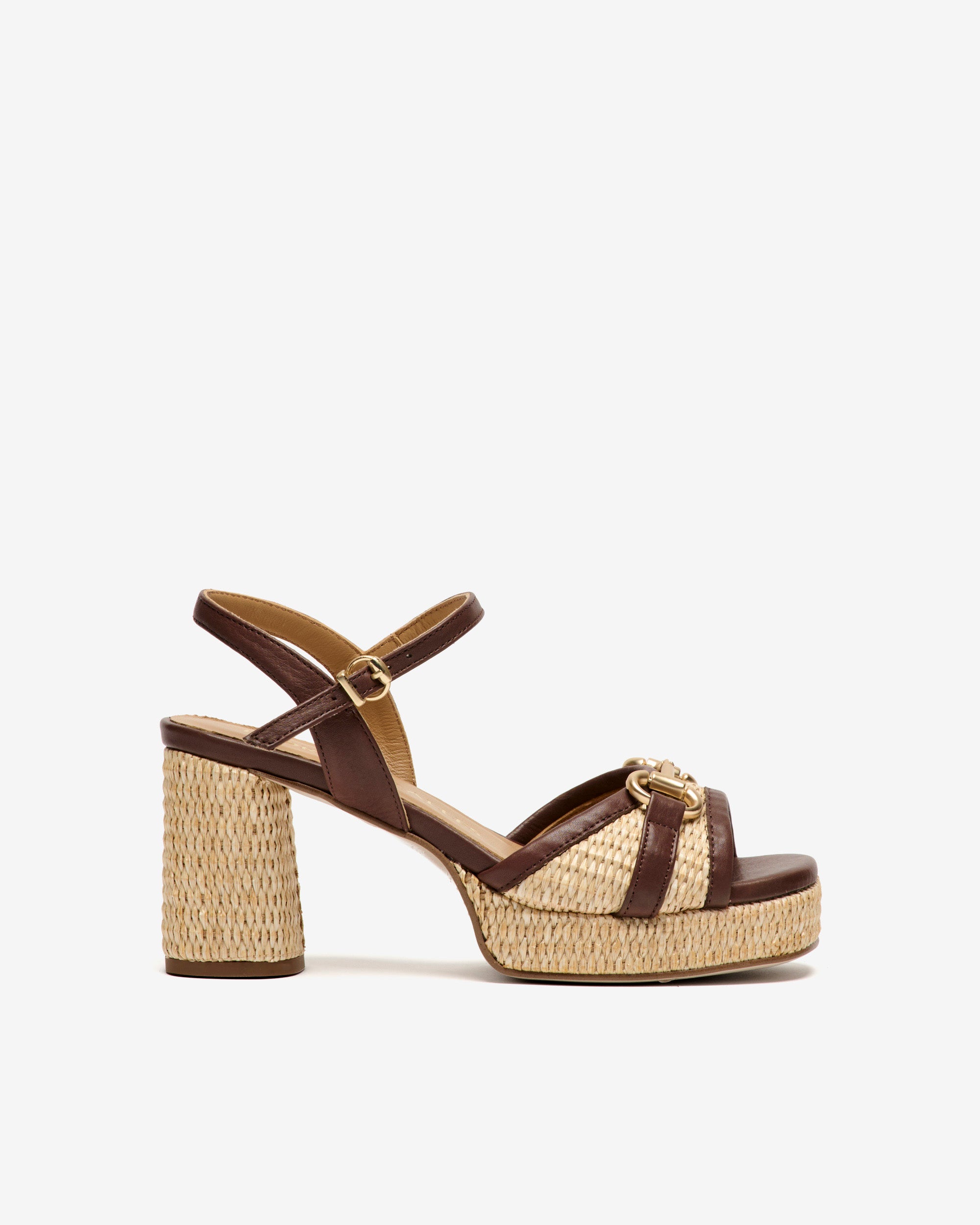 Sandales CHICLANA RAFHIA MARRON ET SANDALES EN CUIR À TALONS femme marron Pedro Miralles Sandales CHICLANA RAFHIA MARRON ET SANDALES EN CUIR À TALONS femme marron Marron