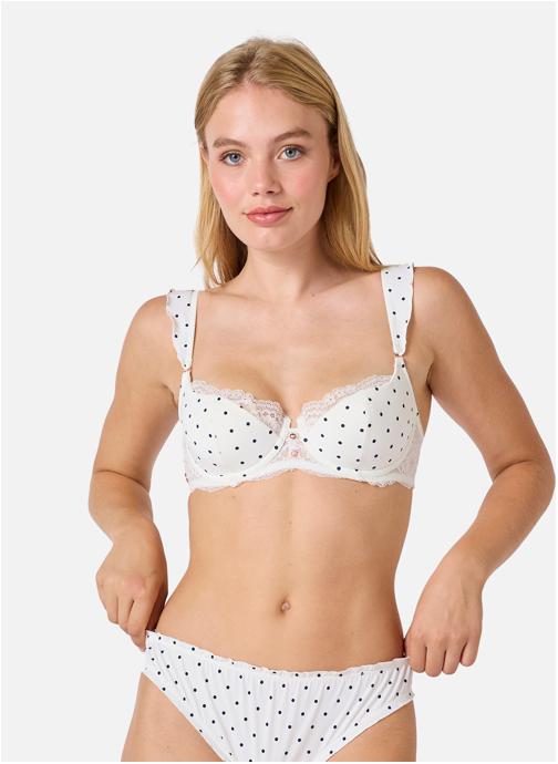Brigitte Bardot Brassières Soutien-gorge coques moulées ivoire Amusette femme blanc