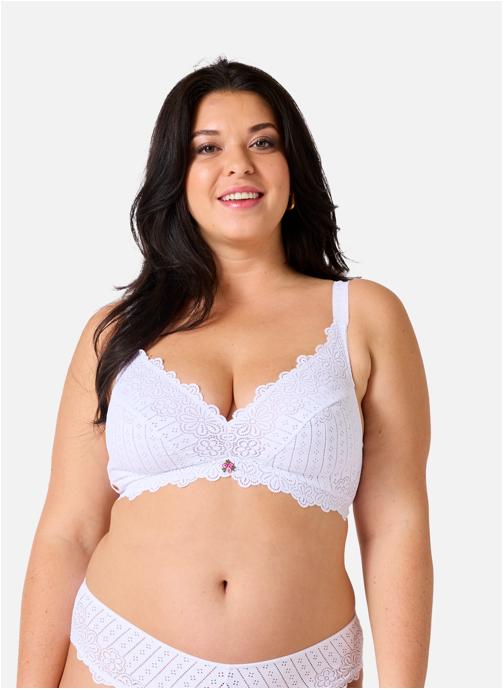 Brigitte Bardot Brassières Soutien-gorge souple blanc Poétesse femme blanc