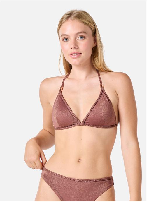 Brigitte Bardot Hauts de maillot triangle Haut de maillot de bain triangle marron Folk femme marron