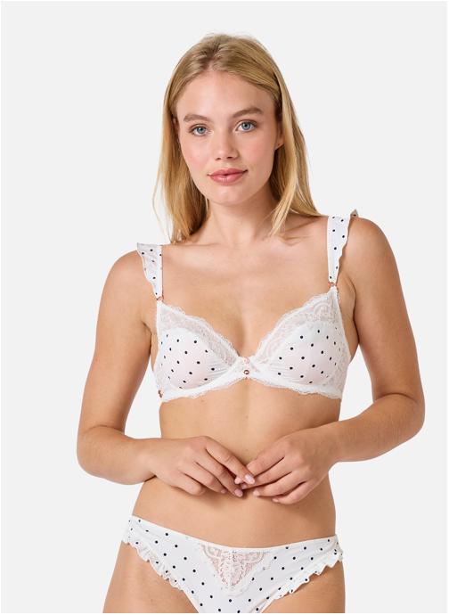 Brigitte Bardot Brassières Soutien-gorge armatures ivoire Amusette femme blanc