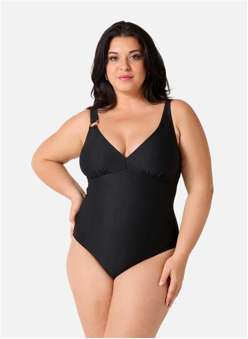 Brigitte Bardot 1 pièce Maillot de bain 1 pièce noir Désinvolte femme noir