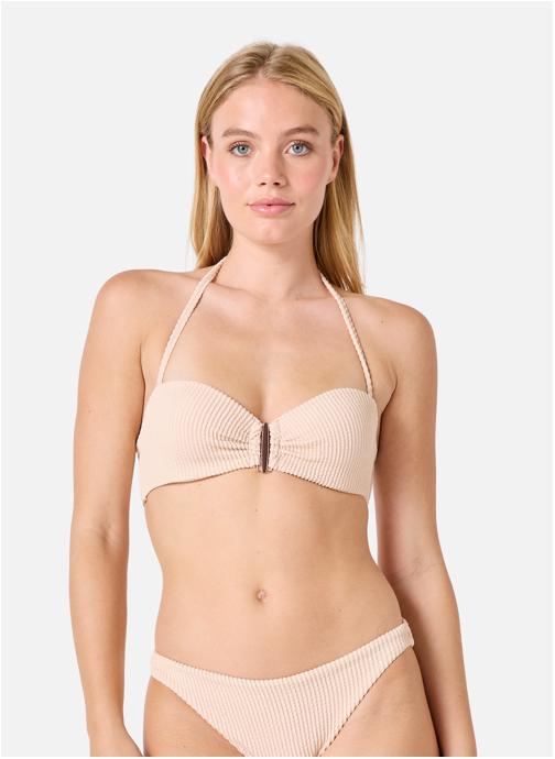 Brigitte Bardot Hauts de maillot bandeau Haut de maillot de bain bandeau crème Rêveuse femme beige