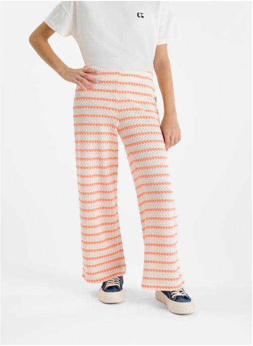 Le temps des cerises Pantalons Pantalon flare SALOMEGI Beige fille multicolore