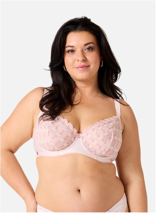 Brigitte Bardot Brassières Soutien-gorge corbeille grand maintien poudre Féérique femme rose