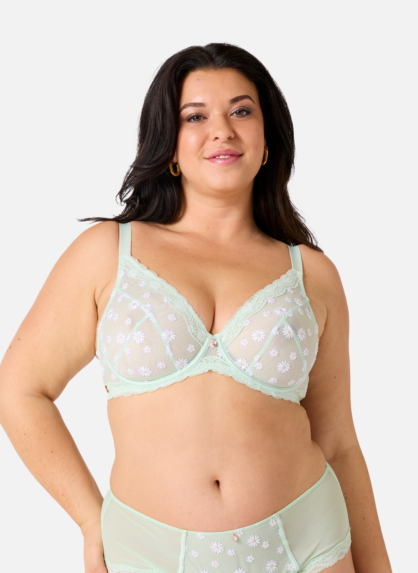 Brassières Soutien-gorge corbeille grand maintien vert Délicatesse femme vert Brigitte Bardot Brassières Soutien-gorge corbeille grand maintien vert Délicatesse femme vert Vert