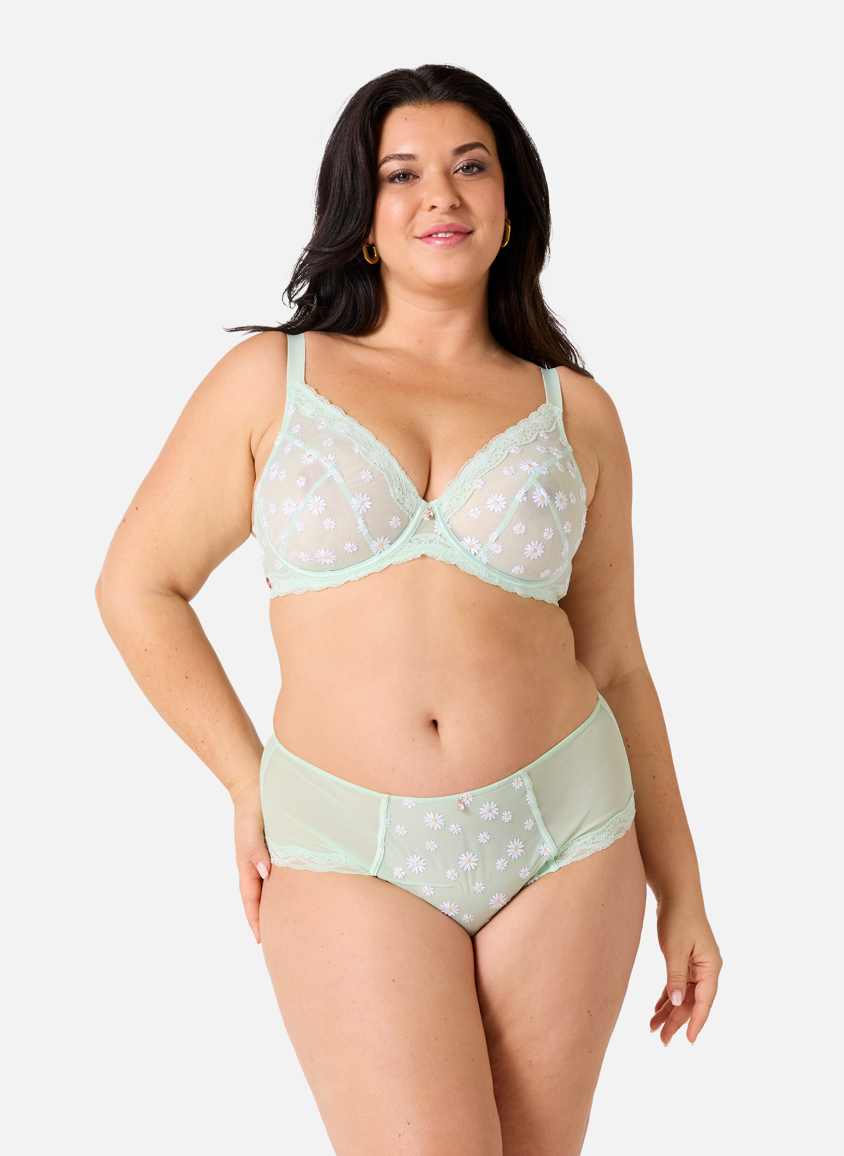 Brassières Soutien-gorge corbeille grand maintien vert Délicatesse femme vert Brigitte Bardot Brassières Soutien-gorge corbeille grand maintien vert Délicatesse femme vert Vert