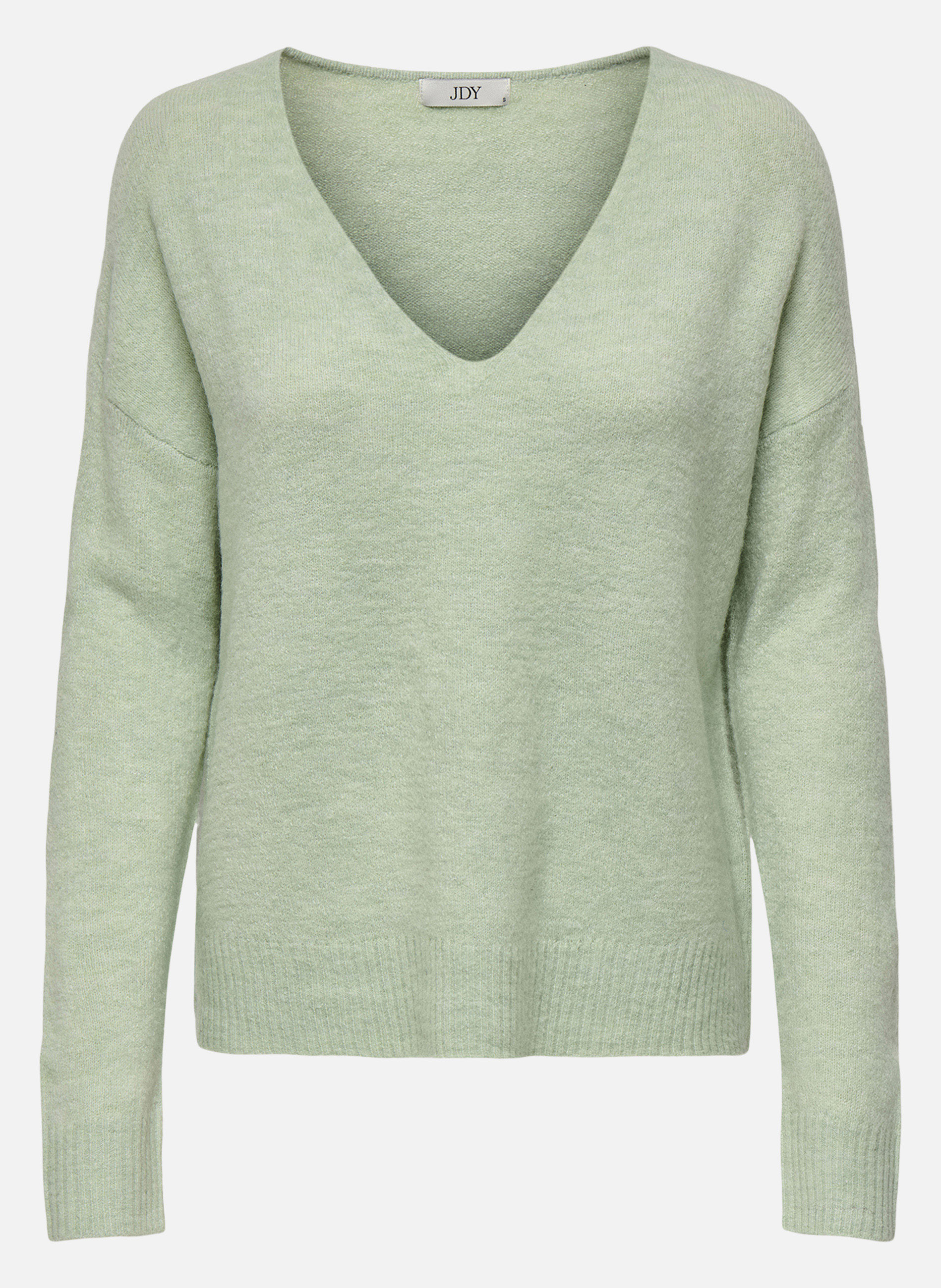 Pulls Pull col v droit - 15207823 femme vert JDY Pulls Pull col v droit - 15207823 femme vert Vert