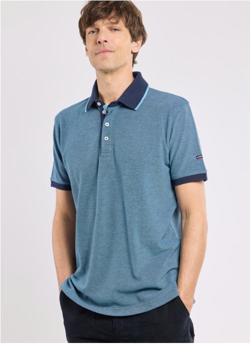 Armor Lux Polos Polo 75853 marine deep/ waterfall homme bleu