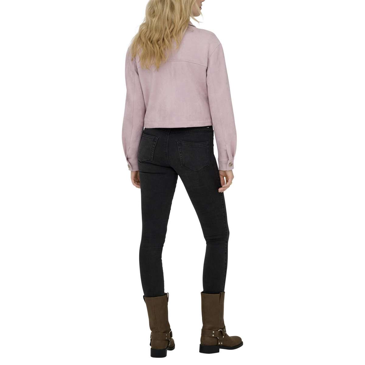 Blousons Blouson droit - 15362889 femme rose ONLY Blousons Blouson droit - 15362889 femme rose Rose