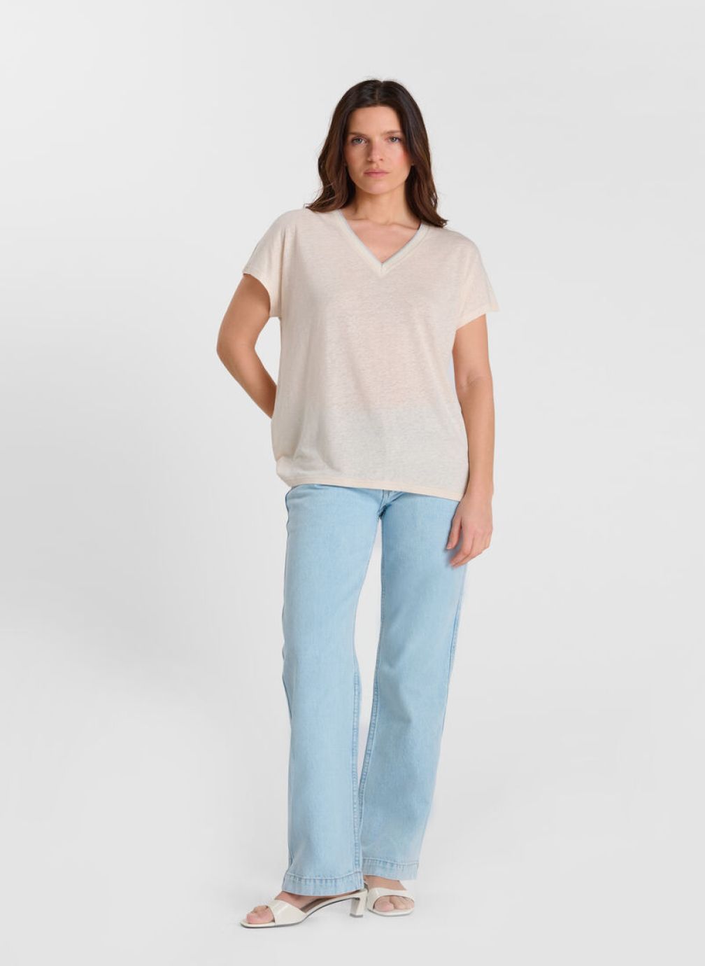 Tee-shirts Tee-Shirt ARY Beige femme beige Le temps des cerises Tee-shirts Tee-Shirt ARY Beige femme beige Beige