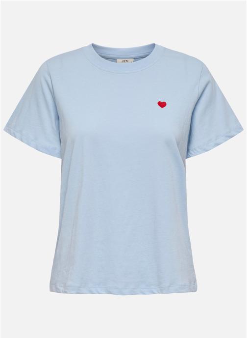 JDY Tee-shirts T-shirt coton droit - 15298612 femme bleu