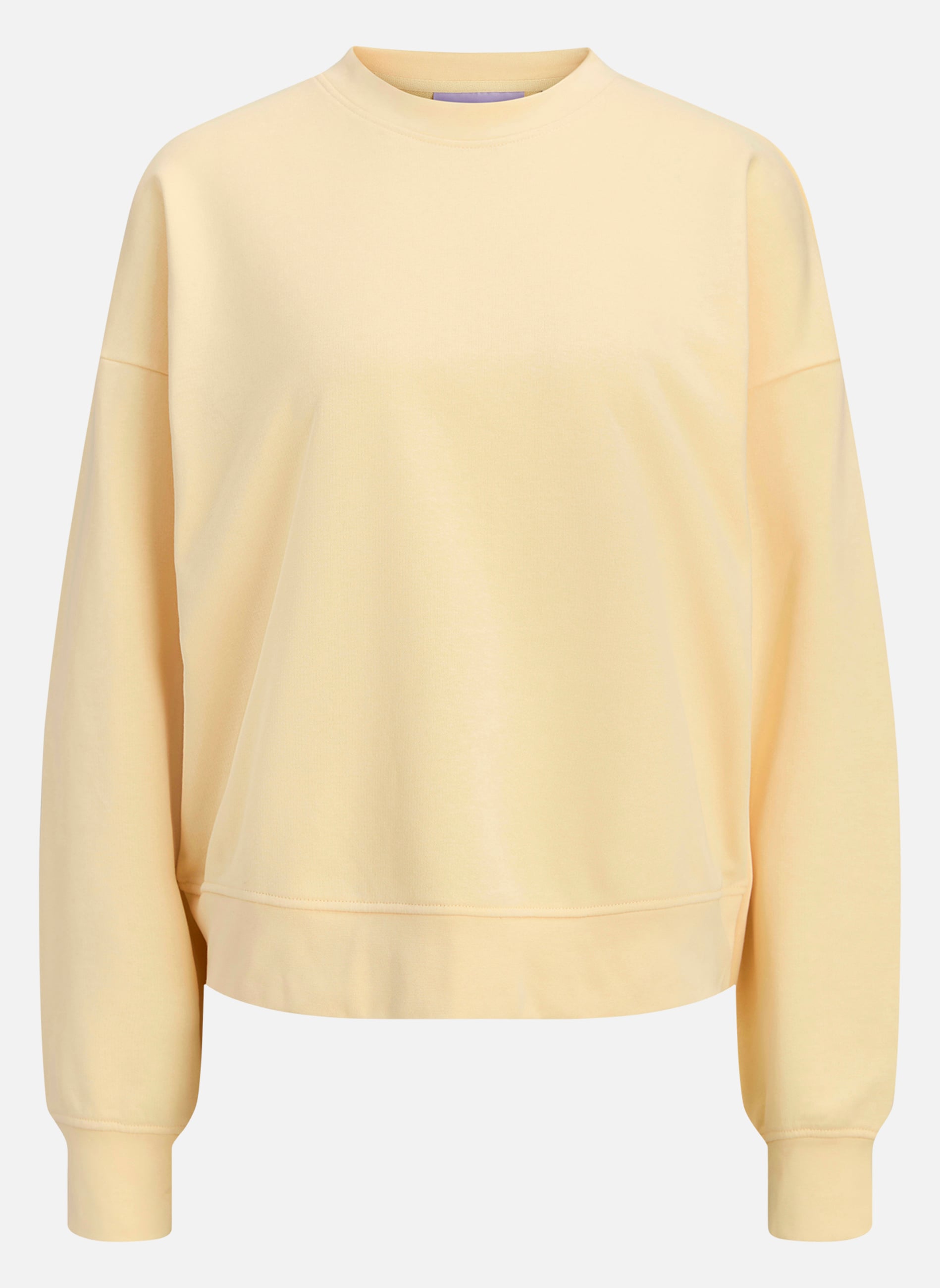 Sweats à capuche Sweat coton col col rond femme jaune JJXX Sweats à capuche Sweat coton col col rond femme jaune Jaune