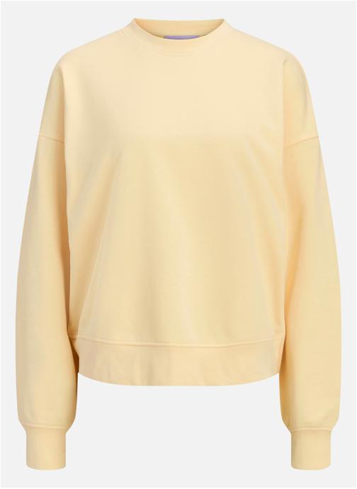 JJXX Sweats à capuche Sweat coton col col rond femme jaune