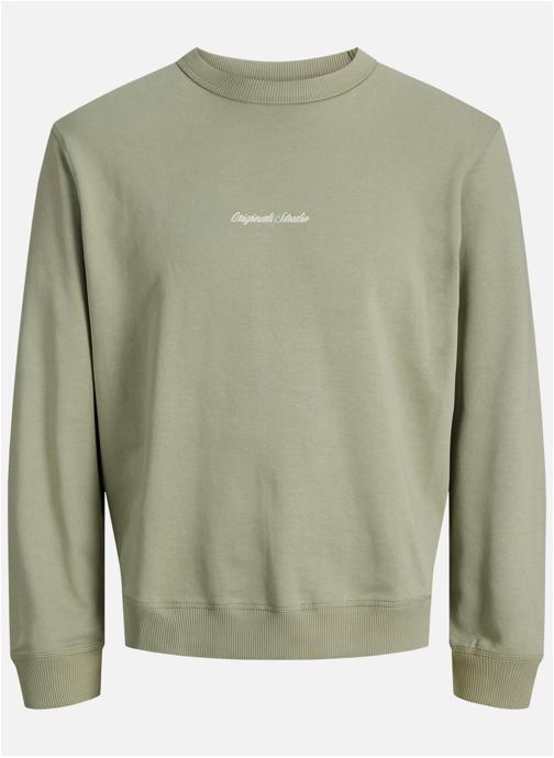 Jack & Jones Sweats à capuche Sweat coton col col rond - 12282893 homme vert