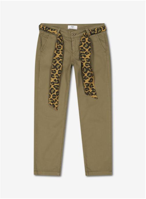 Le temps des cerises Pantalons droit Pantalon droite KRISTIN Khaki femme vert