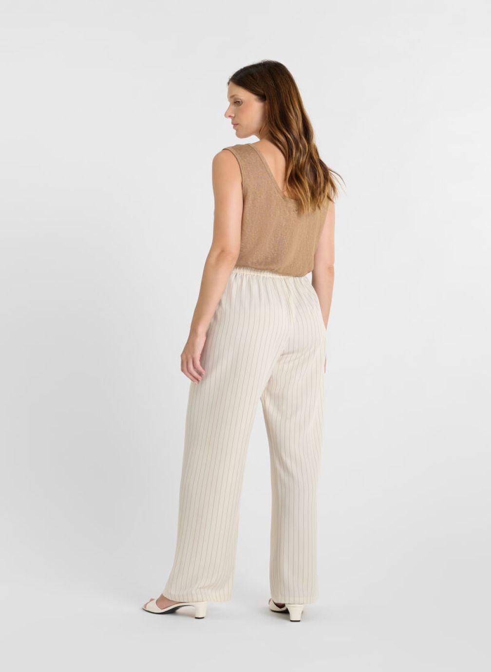 Pantalons droit Pantalon loose Beige femme beige Le temps des cerises Pantalons droit Pantalon loose Beige femme beige Beige