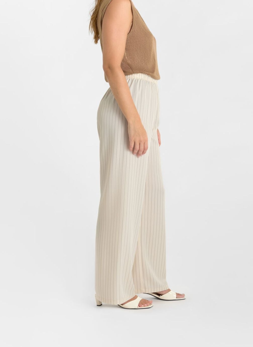 Pantalons droit Pantalon loose Beige femme beige Le temps des cerises Pantalons droit Pantalon loose Beige femme beige Beige