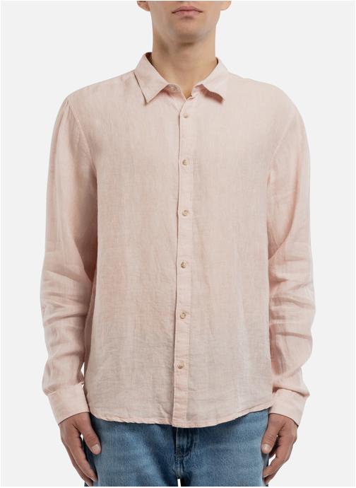 Teddy Smith Chemises Chemise lin droite - 10717404D homme rose
