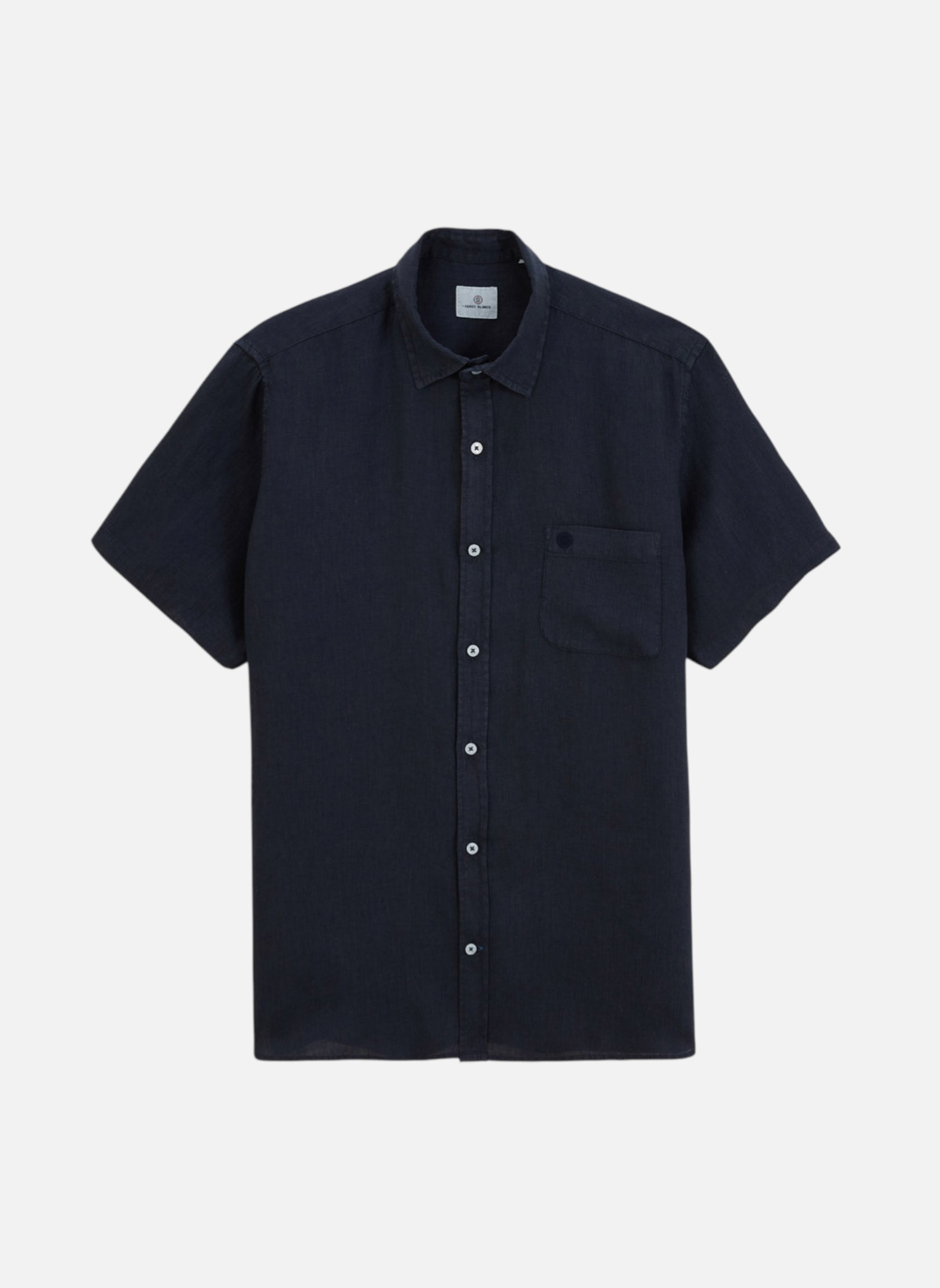 Chemises Chemise MC homme bleu Serge Blanco Chemises Chemise MC homme bleu Bleu marine
