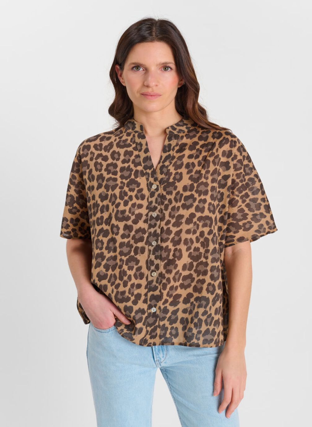 Chemises Chemise MELLY Brown femme marron Le temps des cerises Chemises Chemise MELLY Brown femme marron Marron