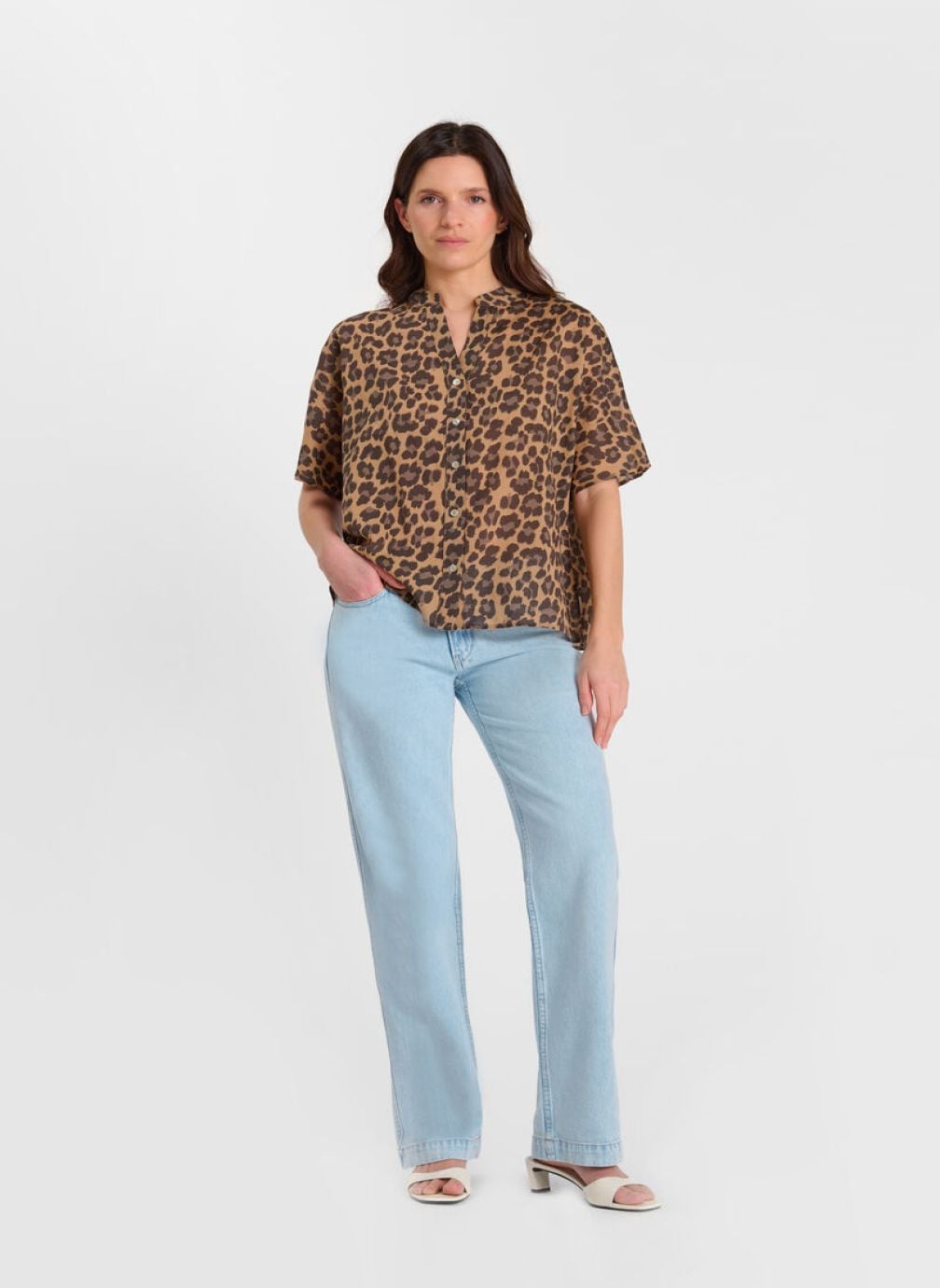 Chemises Chemise MELLY Brown femme marron Le temps des cerises Chemises Chemise MELLY Brown femme marron Marron