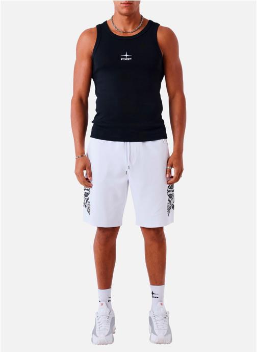 Project X Shorts Short coton mélangé droit - 2640305 homme blanc