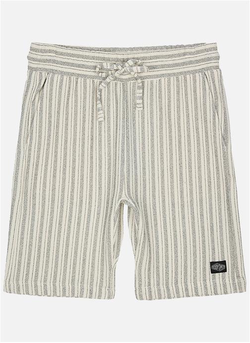 Teddy Smith Shorts Short coton mélangé à rayures droit - 10417390D homme blanc