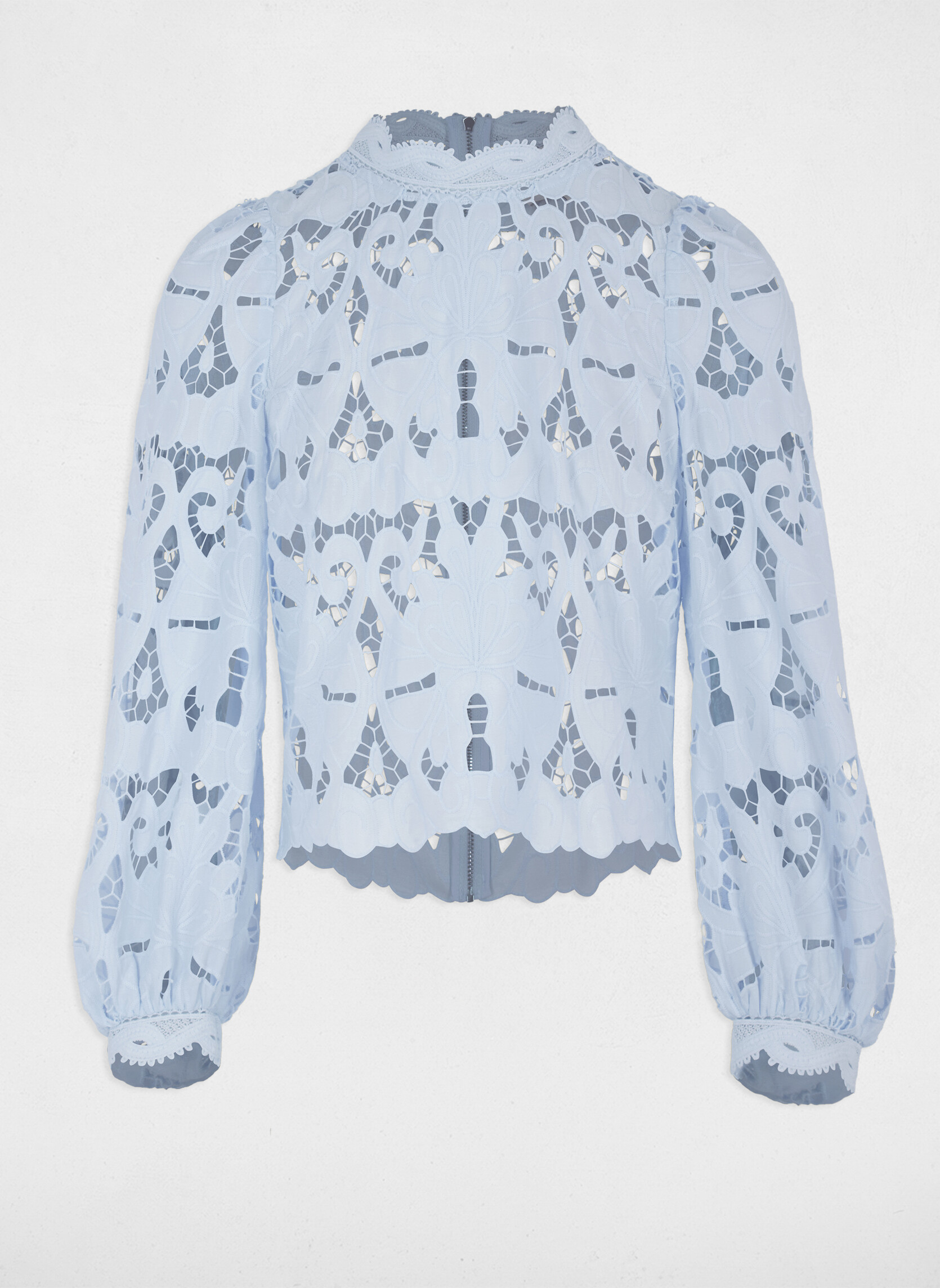 ESPRIT Blouse Femme Mousseline Légère Avec Cordon De Serrage - Coupe Classique