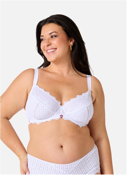 Brigitte Bardot Brassières Soutien-gorge corbeille grand maintien blanc Poétesse femme blanc