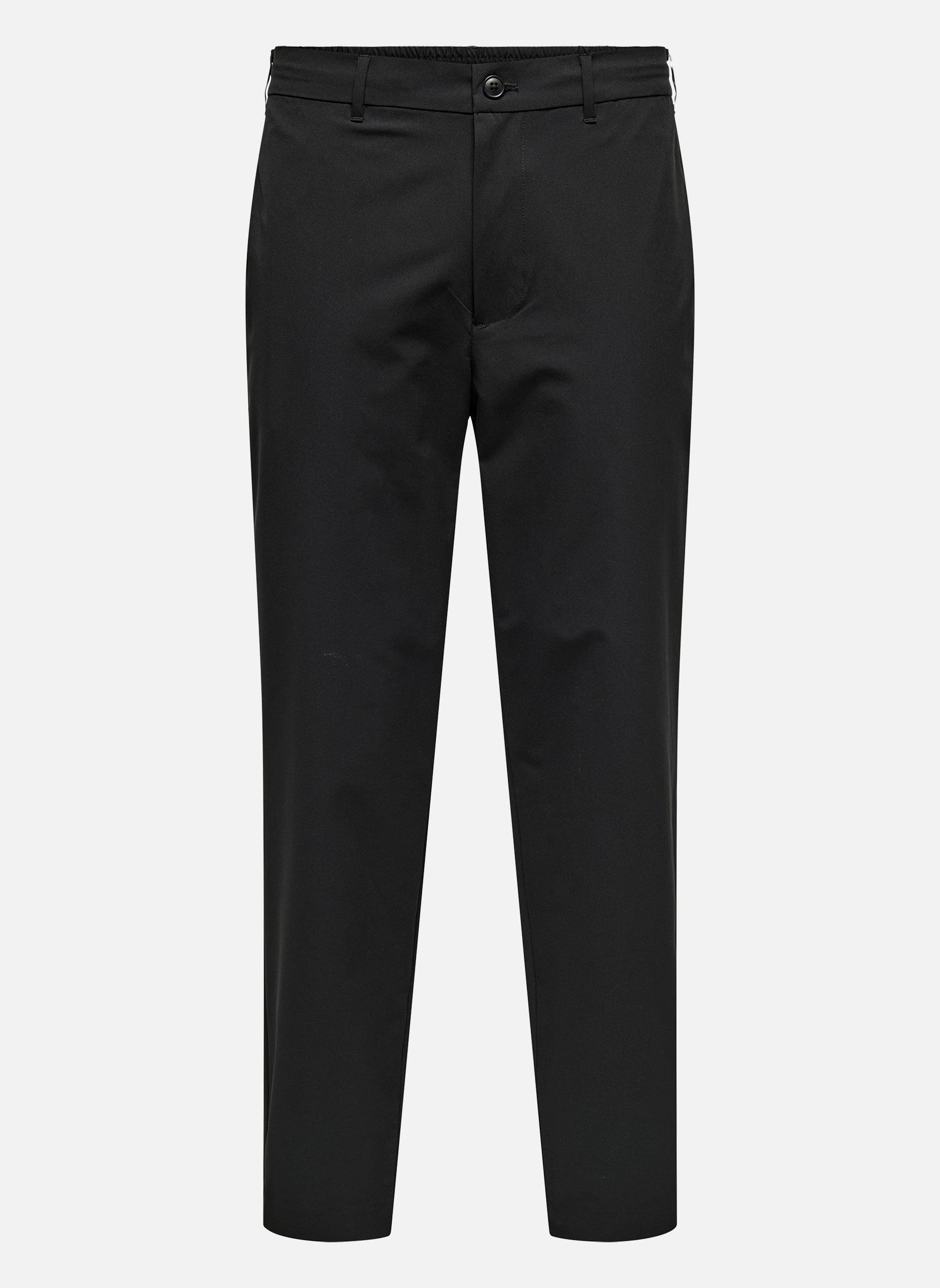 Pantalons droits Pantalon droit ONSFLEX TAPERED - 22035166 homme noir Only & Sons Pantalons droits Pantalon droit ONSFLEX TAPERED - 22035166 homme noir Noir