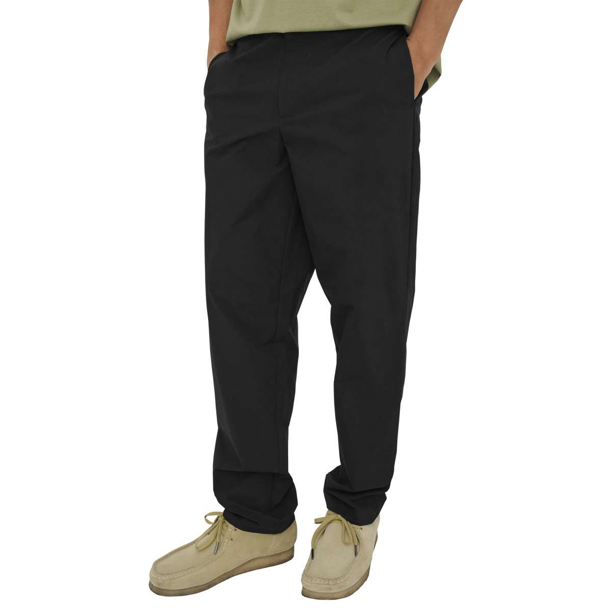 Pantalons droits Pantalon droit ONSFLEX TAPERED - 22035166 homme noir Only & Sons Pantalons droits Pantalon droit ONSFLEX TAPERED - 22035166 homme noir Noir