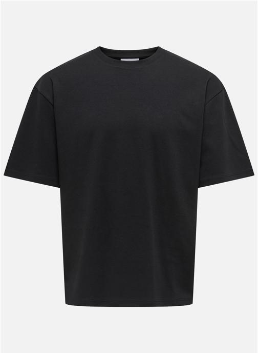 Only & Sons Tee-shirts T-shirt droit ONSCASPIAN AIRFLEX BOXY SS TEE NOOS - 22031940 homme noir