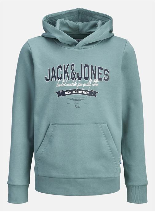 Jack & Jones Sweats à capuche Sweat coton mélangé col à capuche droit - 12279744 garçon bleu