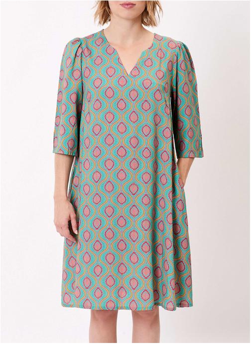 La Fiancée Robes Robe imprimée évasée manches 3/4 IZOE femme multicolore